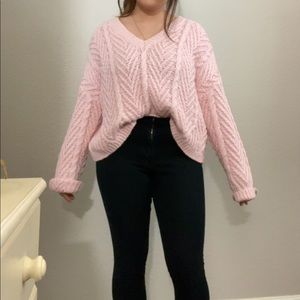 Pink Knitted Sweater
